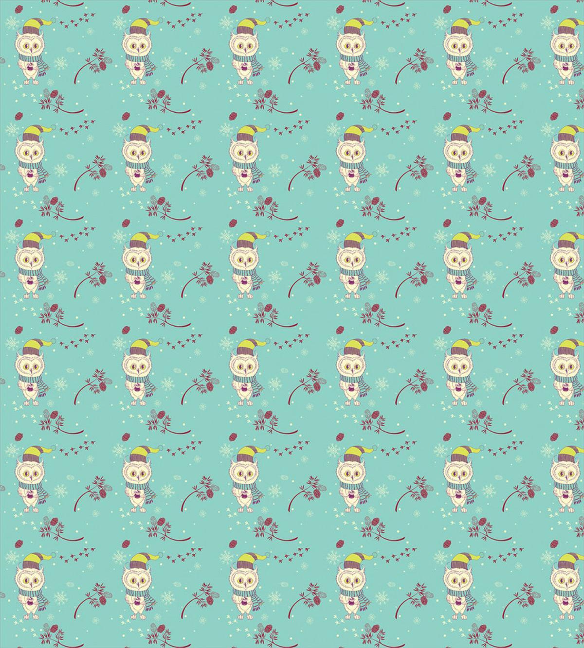 Winter Bird in Snow — Pattern