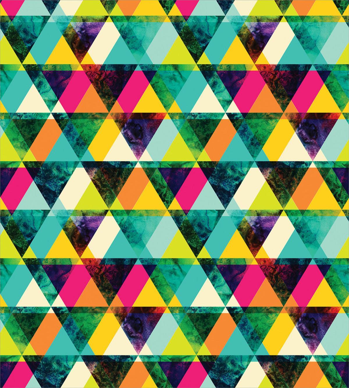Vibrant Triangles Grunge — Pattern