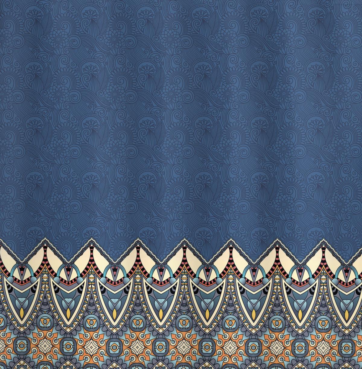 Oriental Doodle Floral Damask — Pattern