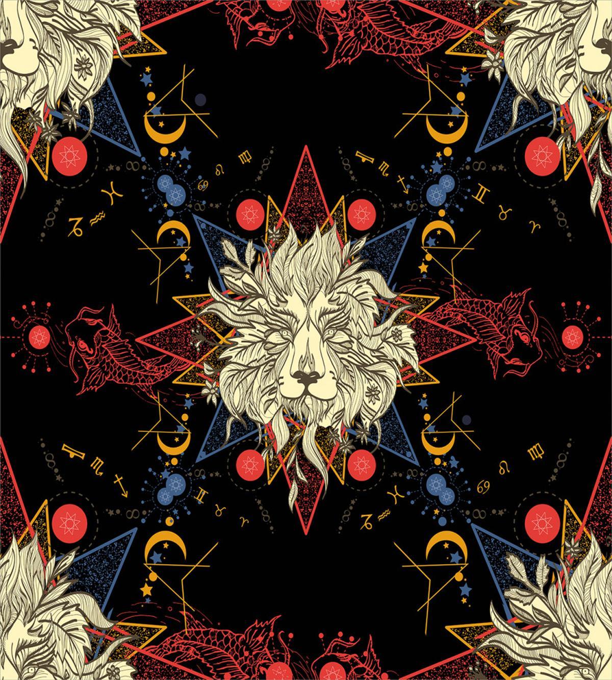 Medieval Mystic Lion — Pattern