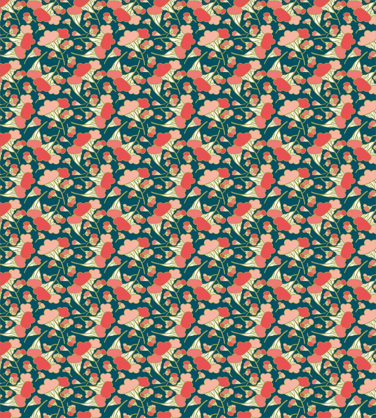 Cartoon Surreal Shapes — Pattern