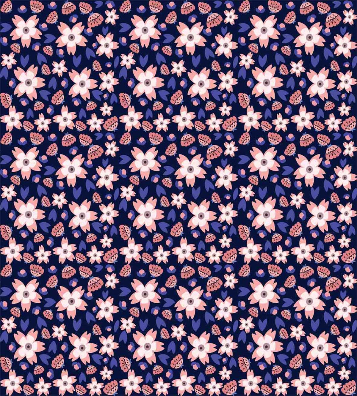 Pastel Doodle Flowers — Pattern