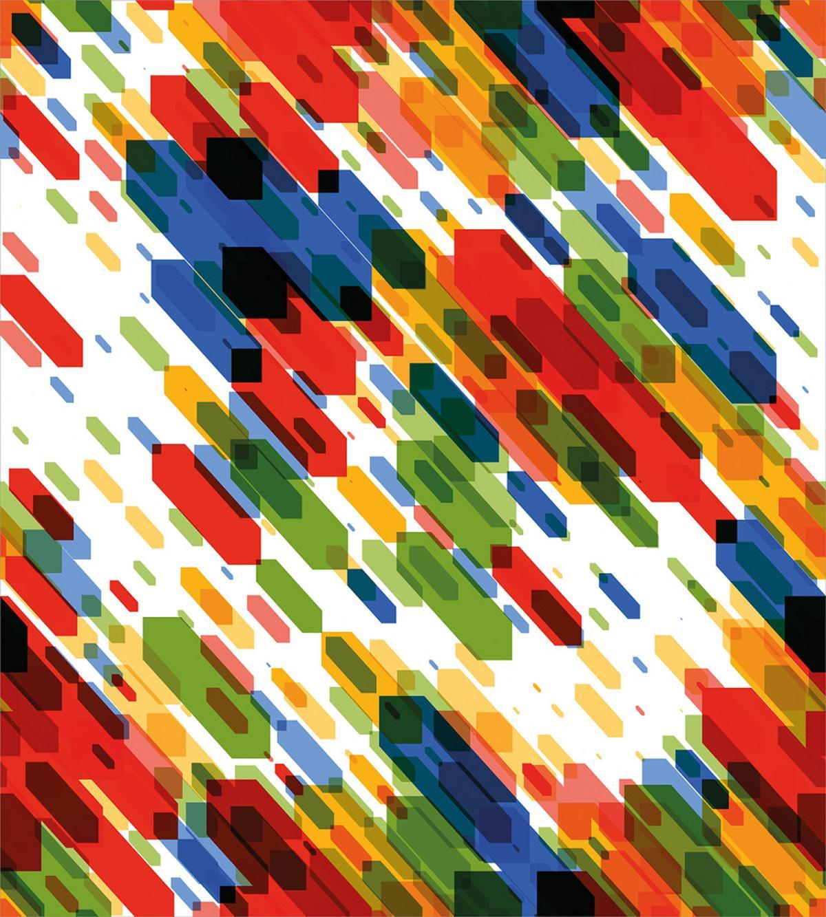 Diagonal Geometric Vibrant — Pattern