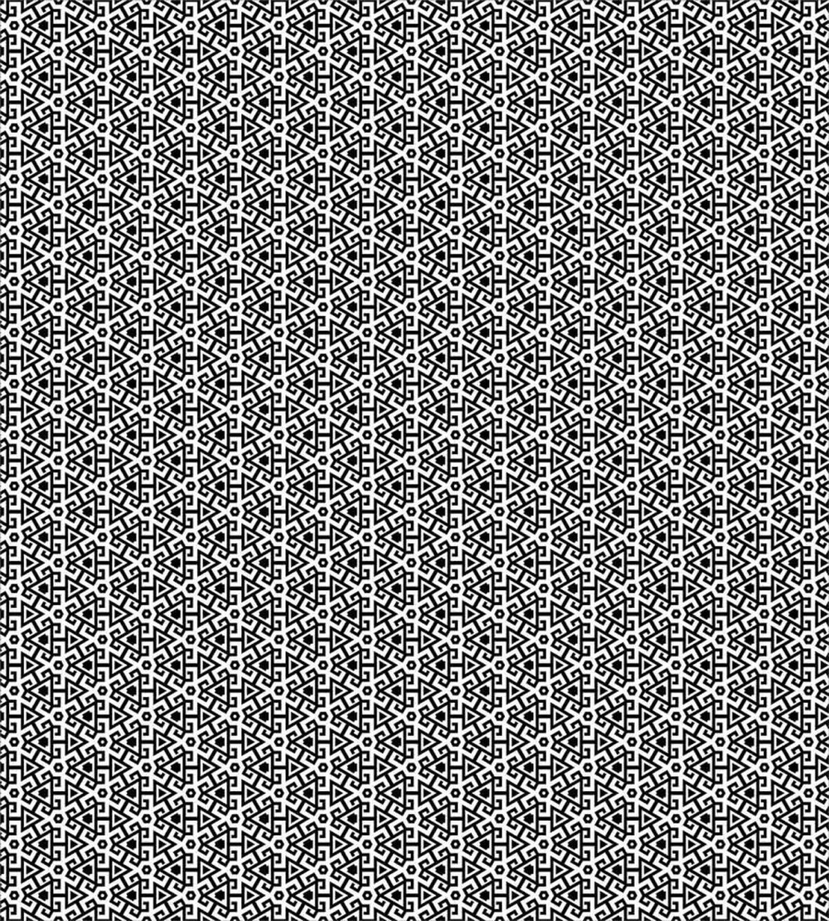 Triangle and Curved Line — Pattern
