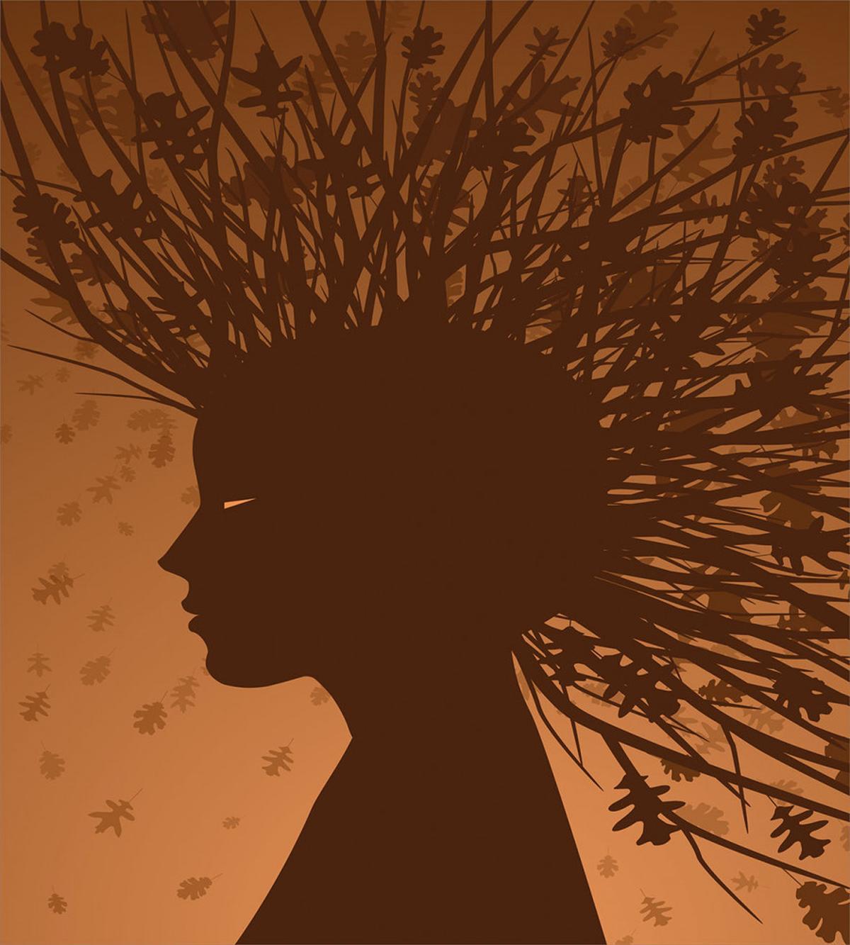 Autumnal Elements Hair — Pattern