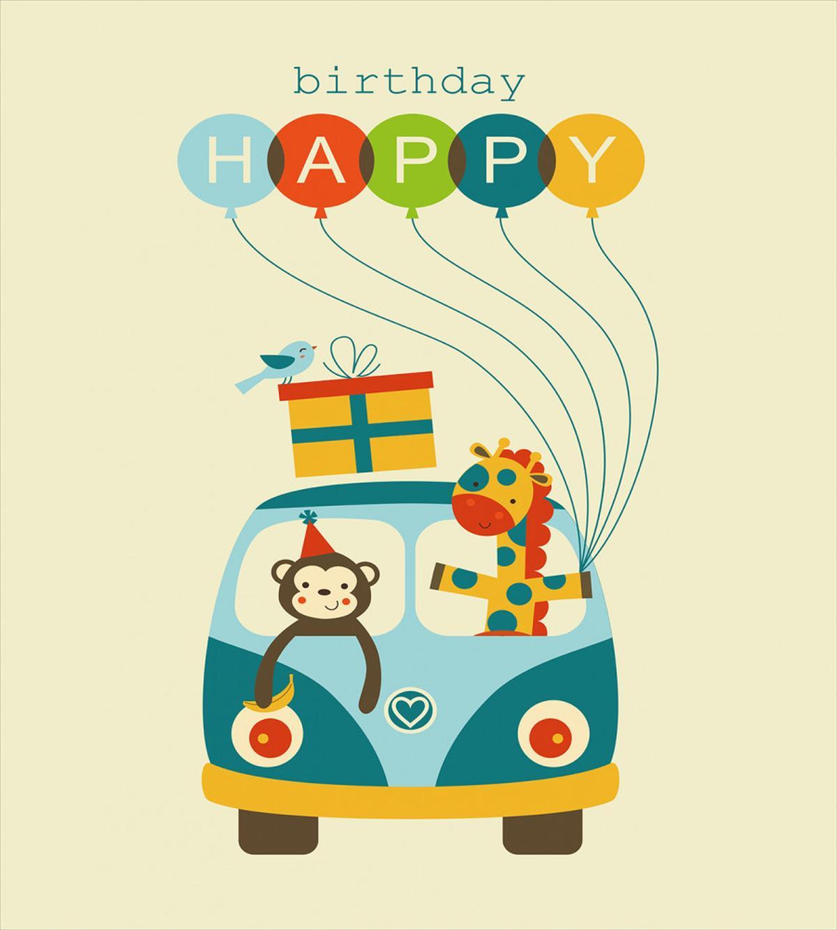Hippie Birthday Van — Pattern