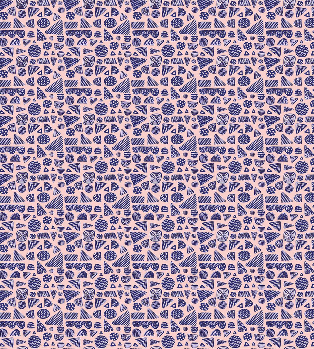 Spotted Simple Shapes Art — Pattern