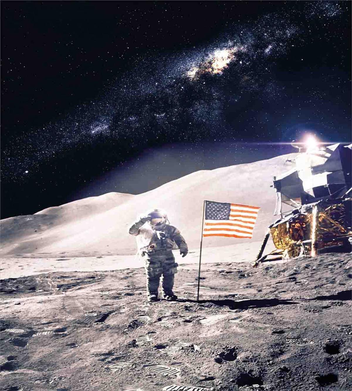 Astronaut on Moon Mission — Pattern