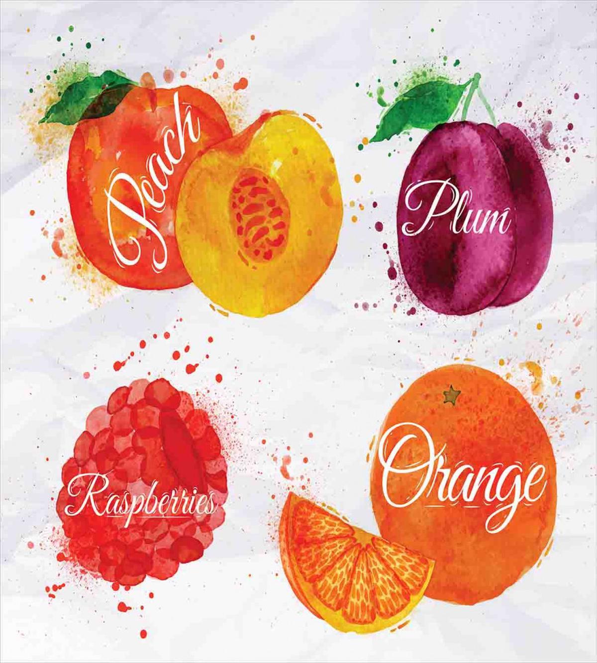 Peach Raspberry and Plum — Pattern