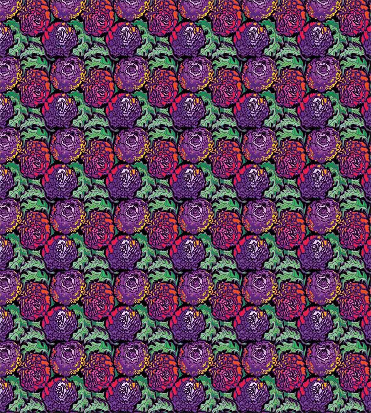Vibrant Peony Blossoms — Pattern