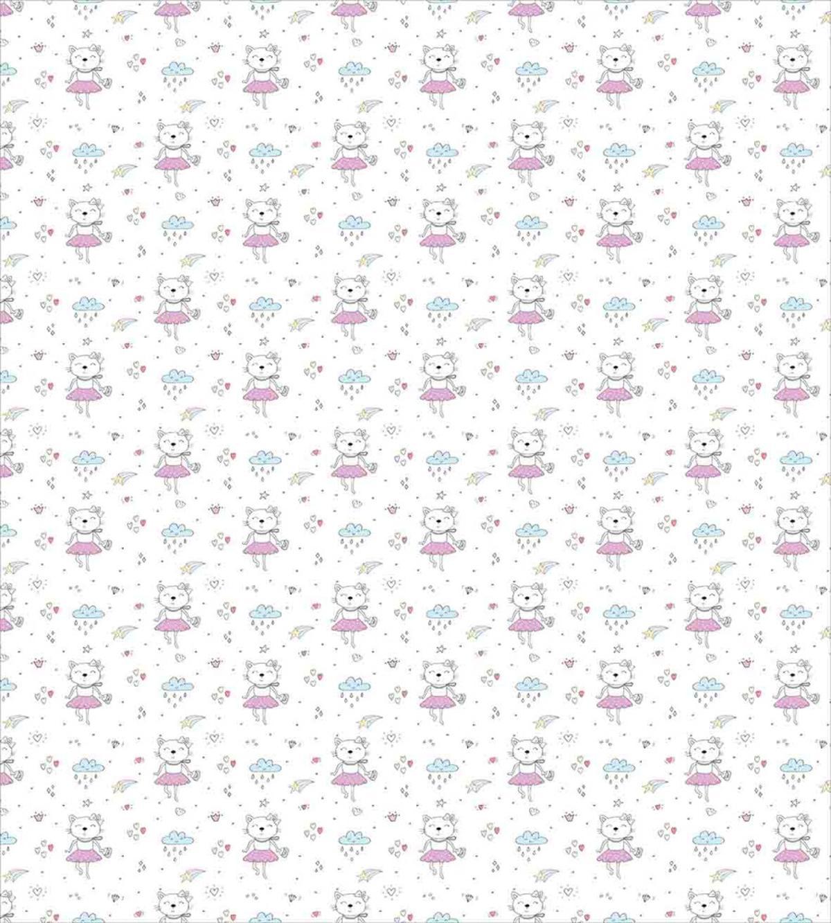 Cartoon Cat Kitten Lady — Pattern