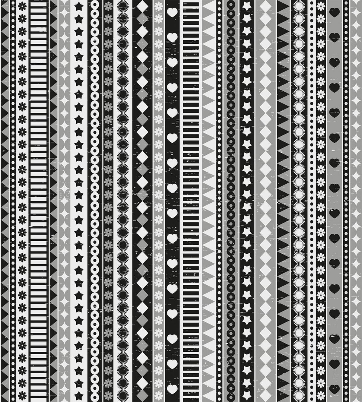 Geometric Ribbon Stripes — Pattern