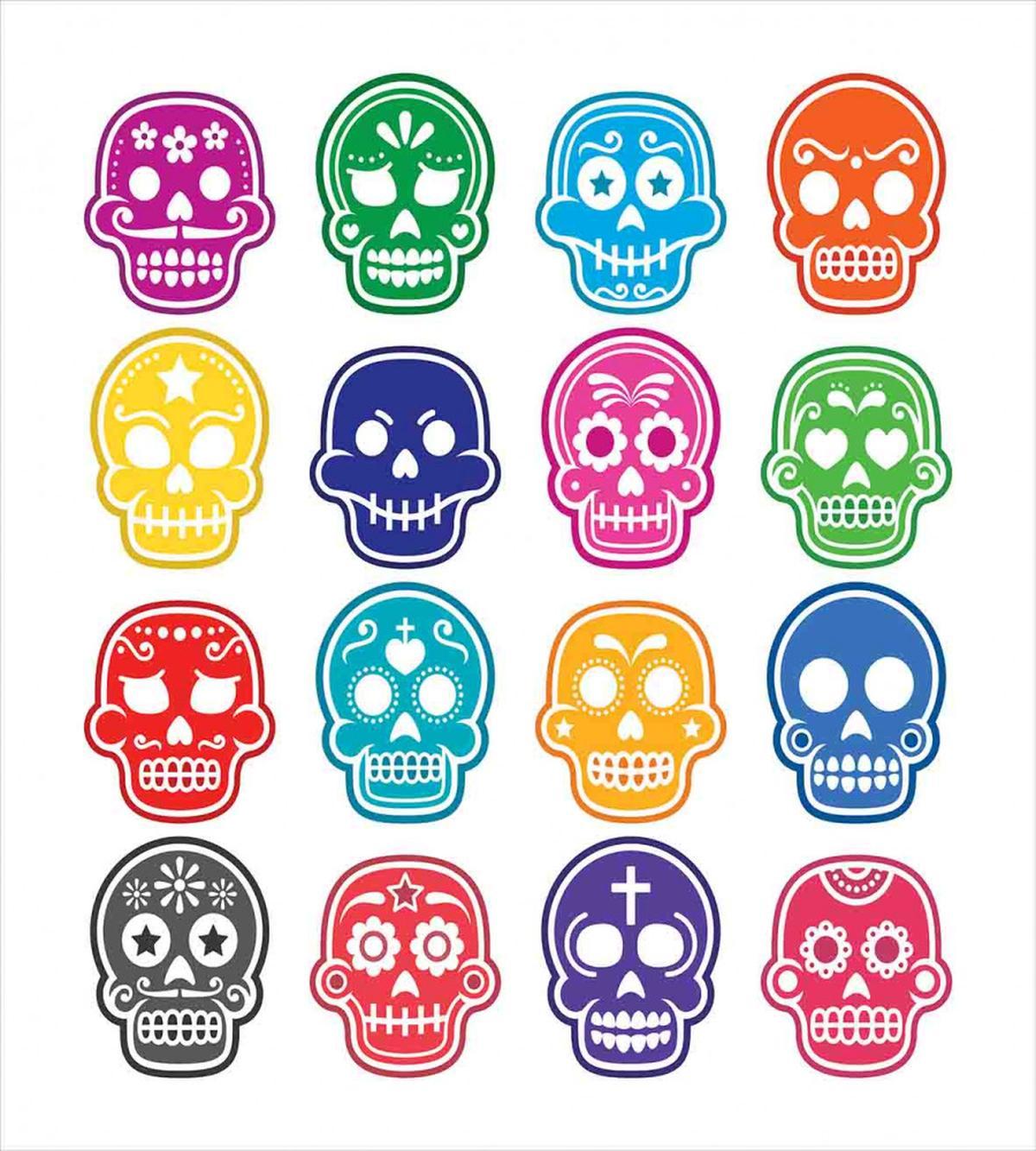 Cartoon Style Skull — Pattern