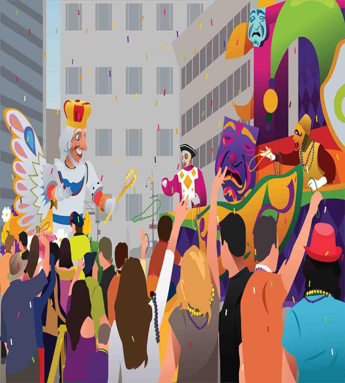 People in Festival — Pattern