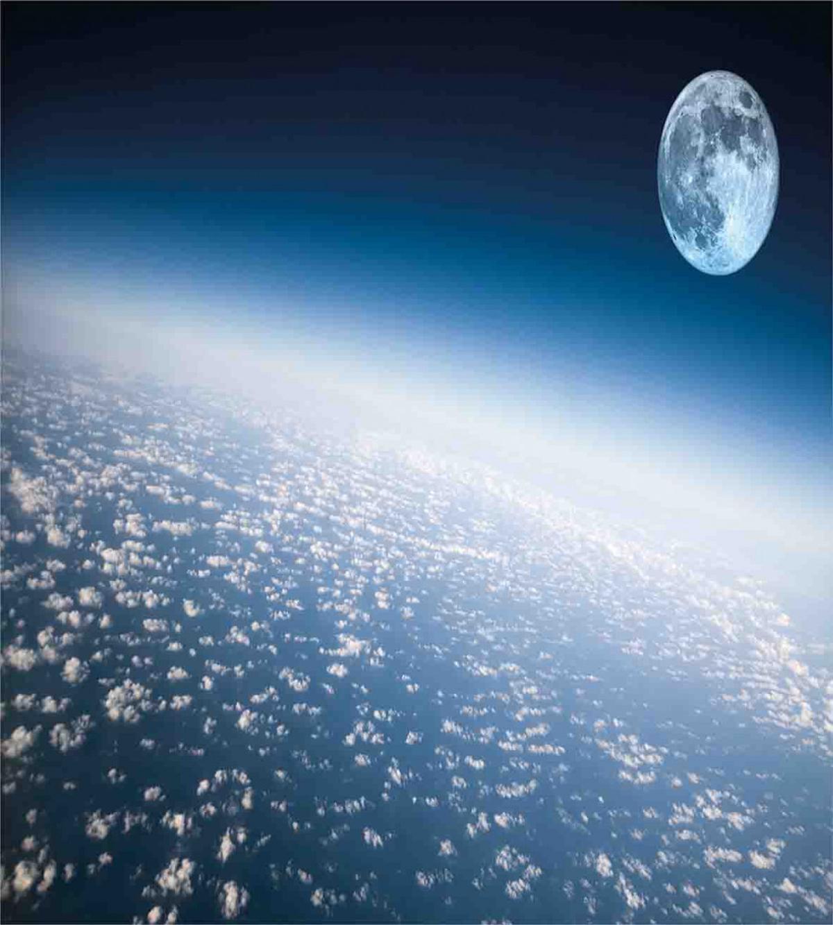 Planet Earth and Moon — Pattern