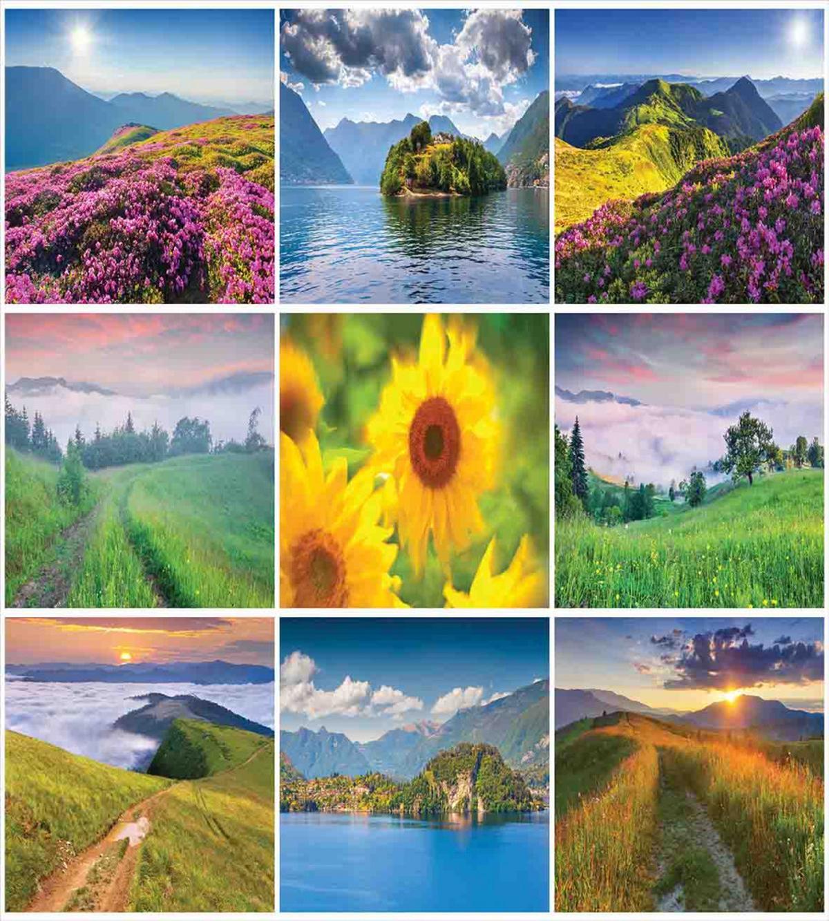 Idyllic Scenery Collage — Pattern