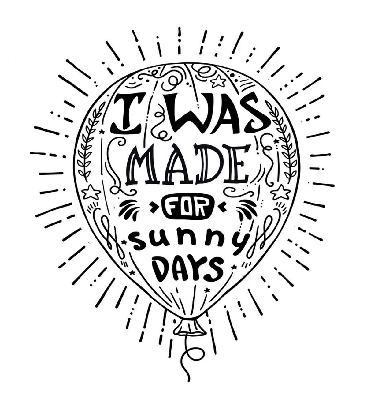 Rays Sunny Days Lover Balloon — Pattern