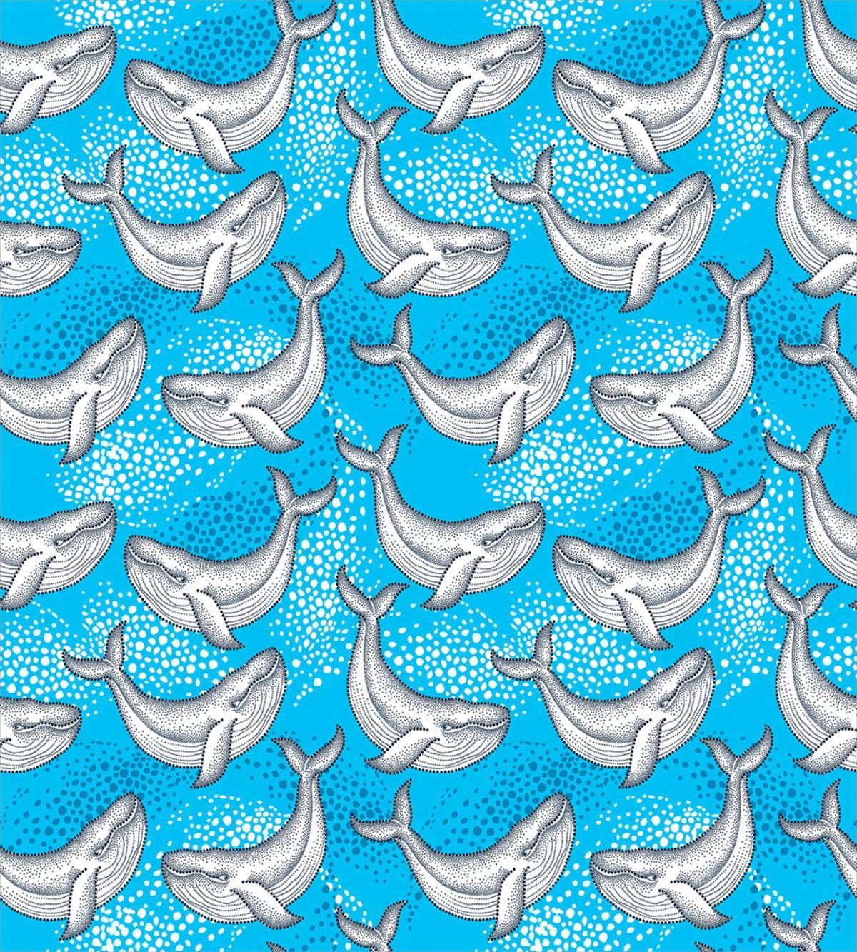 Dotted Whale Sea Ocean — Pattern