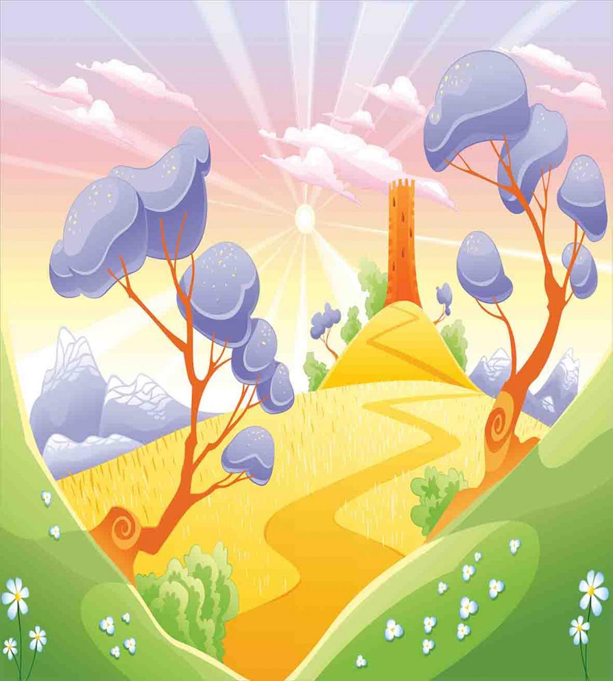 Cartoon Style Tower — Pattern