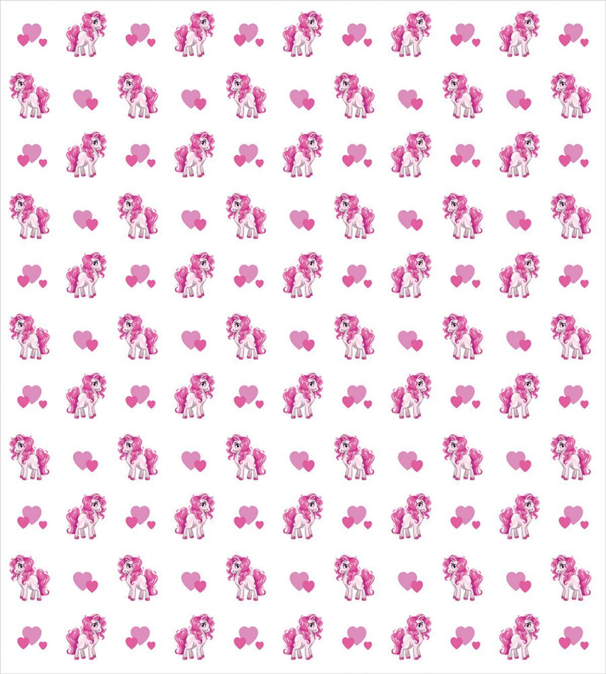 Pink Hearts Girls Pony — Pattern