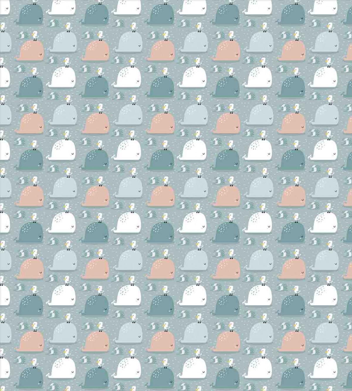 Sea Mammals with Seagull — Pattern