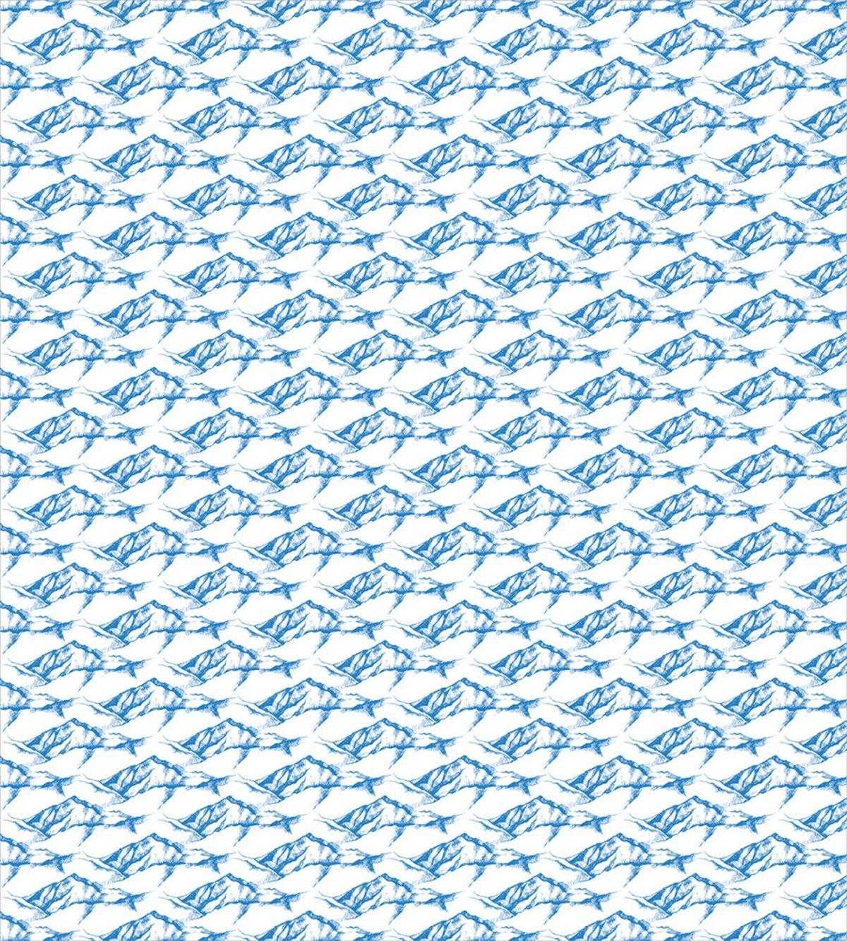 Scribbled Mountain Peaks — Pattern