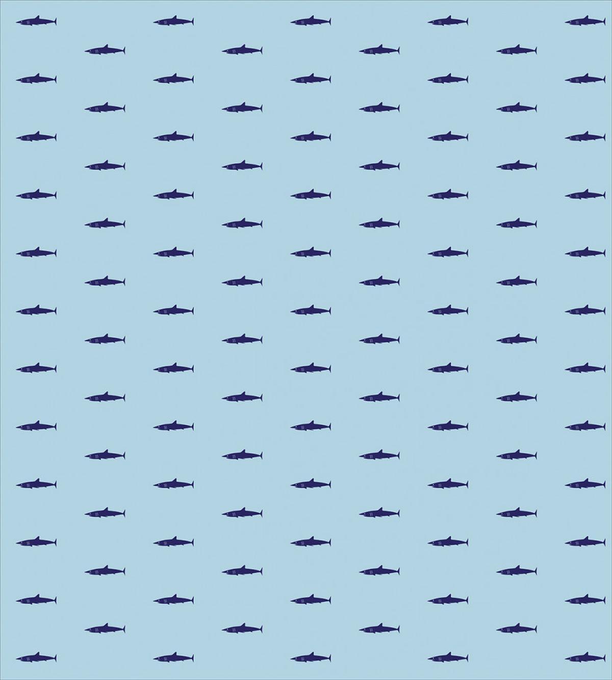 Ocean Life in Blue Shades — Pattern