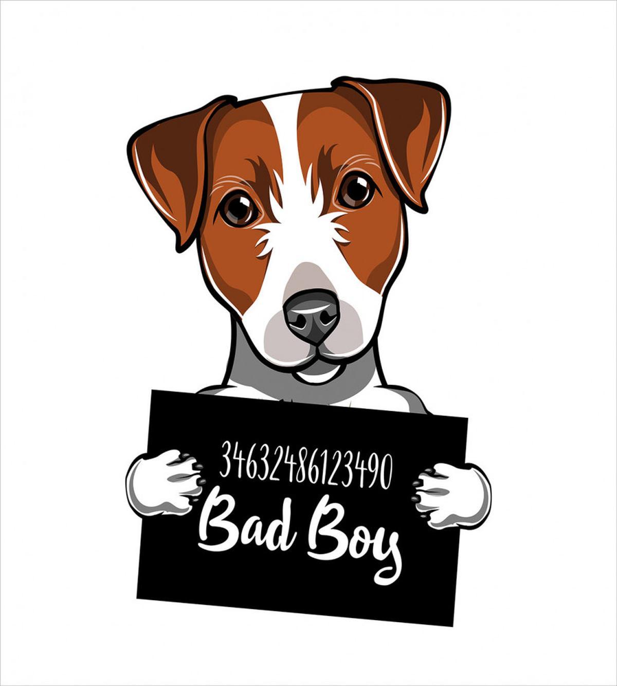 Dog Holding a Sign — Pattern