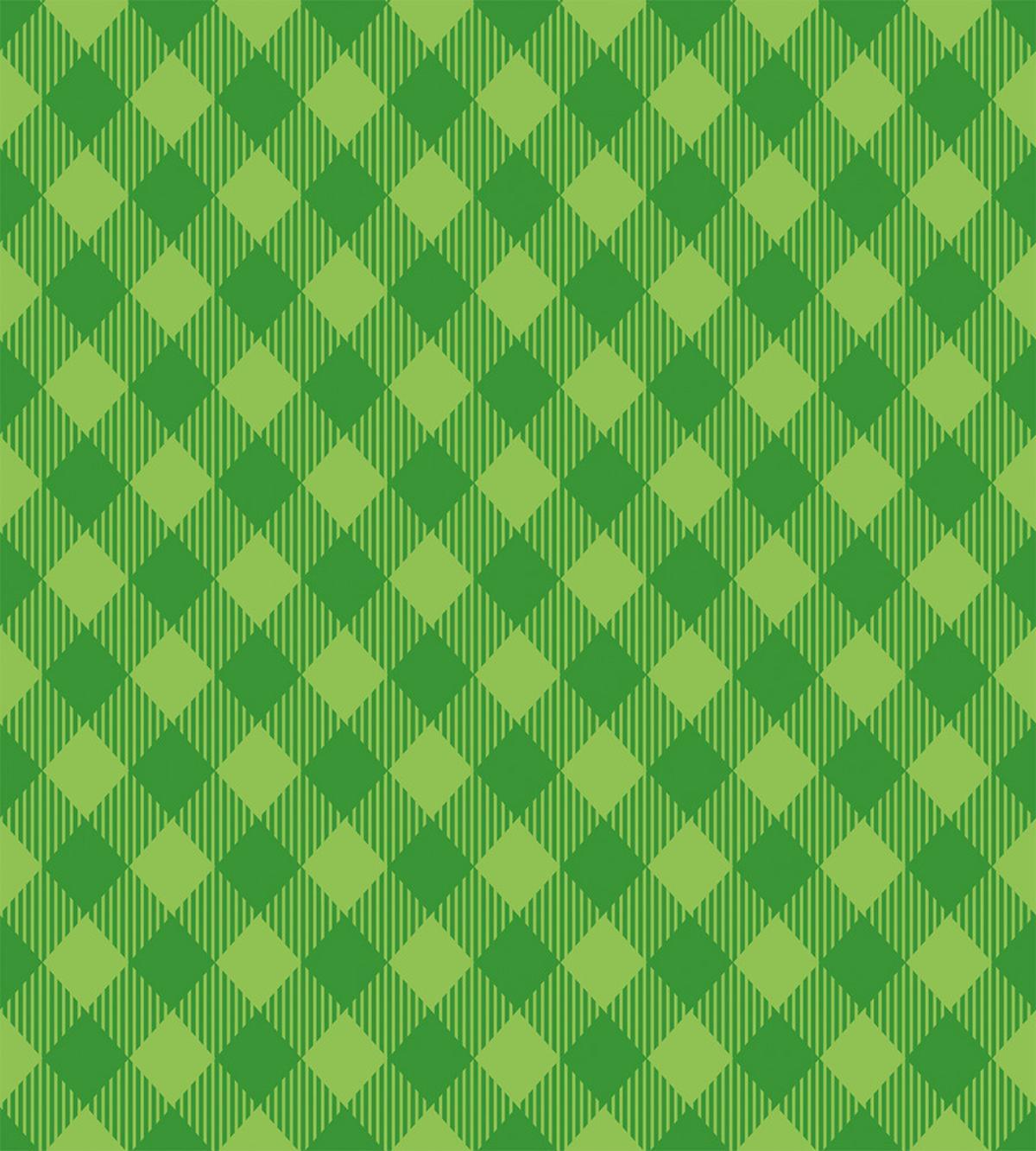 Retro Green Checkered — Pattern