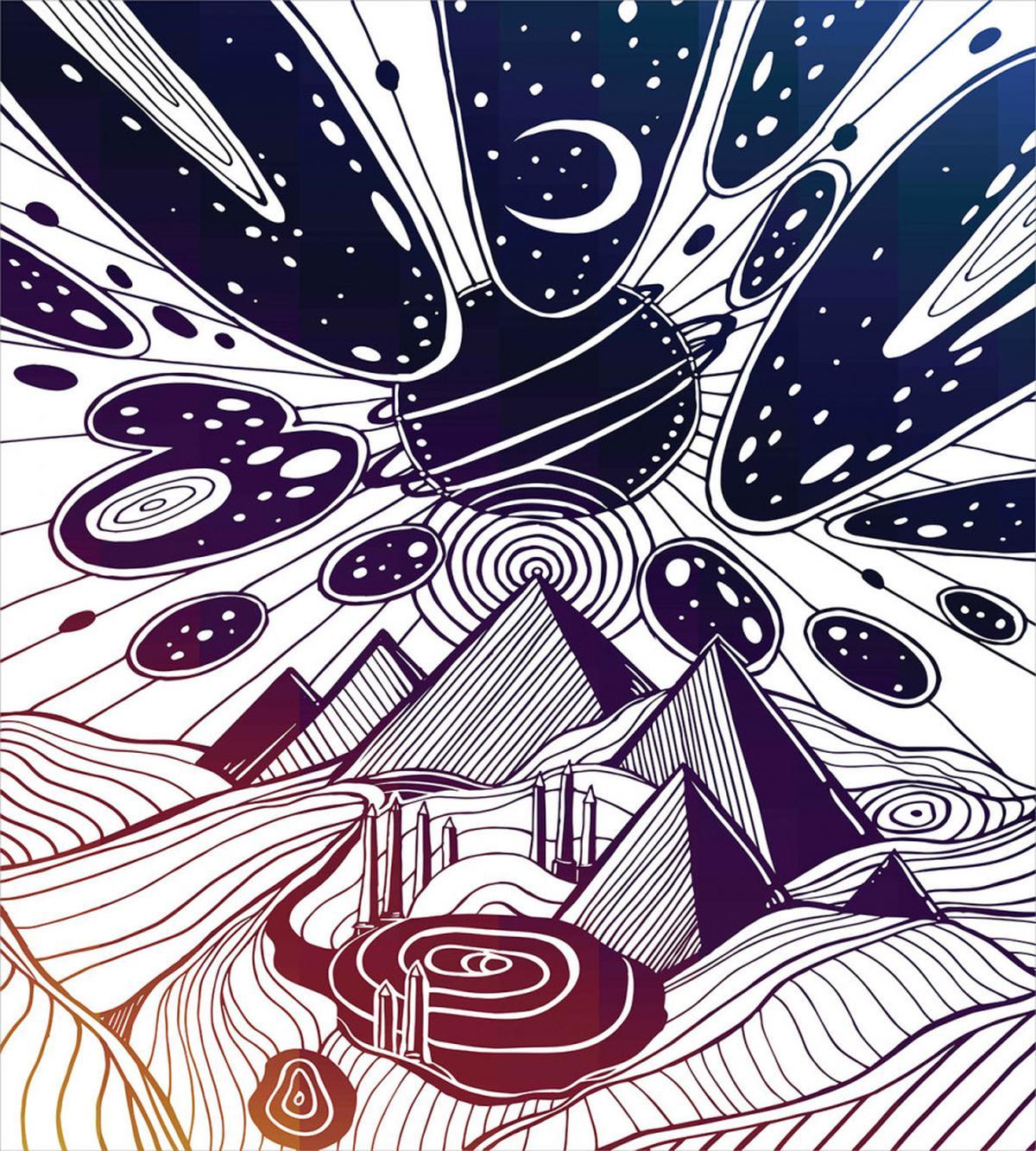 Dream Desert Landscape — Pattern