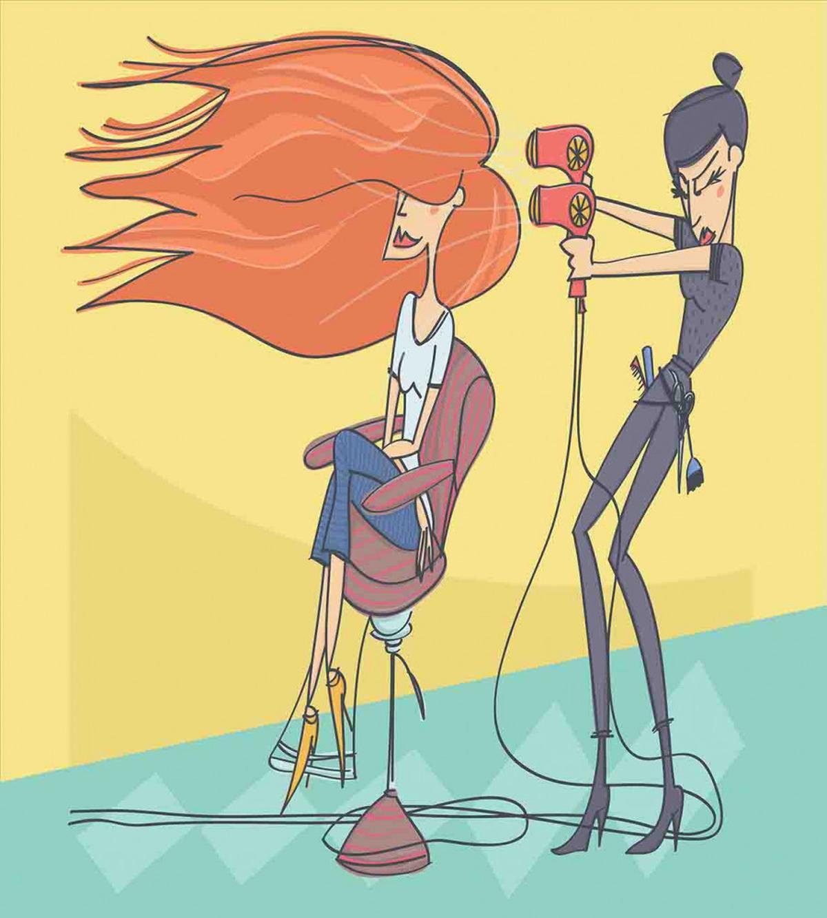Day in Beauty Salon — Pattern