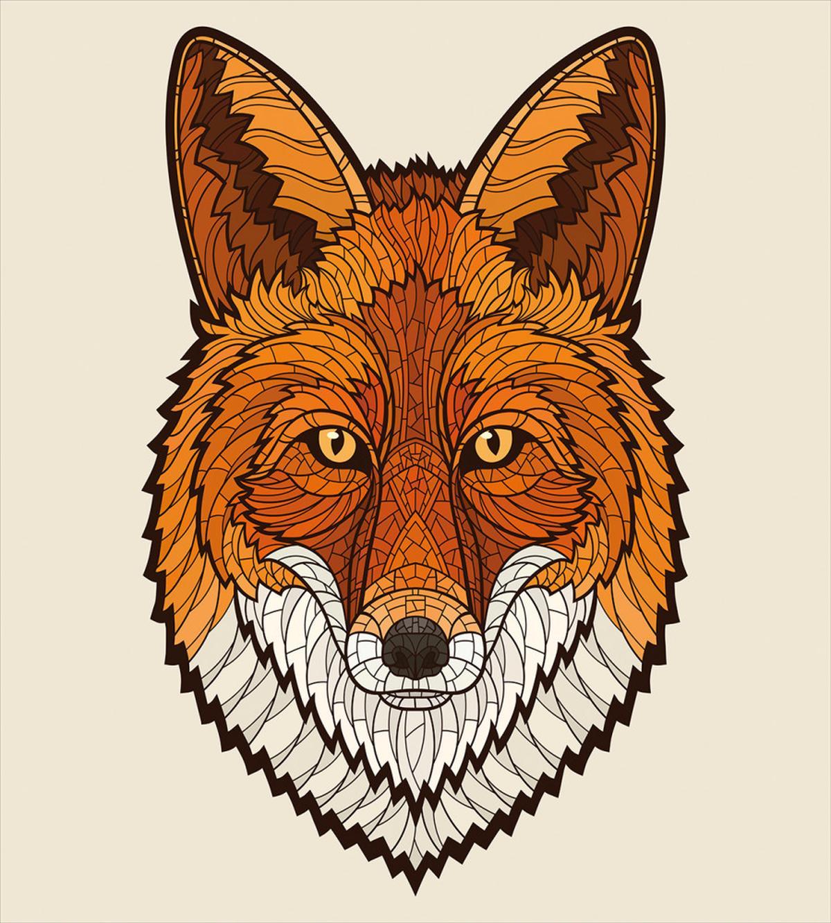 Mascot Face Mosaic Style — Pattern