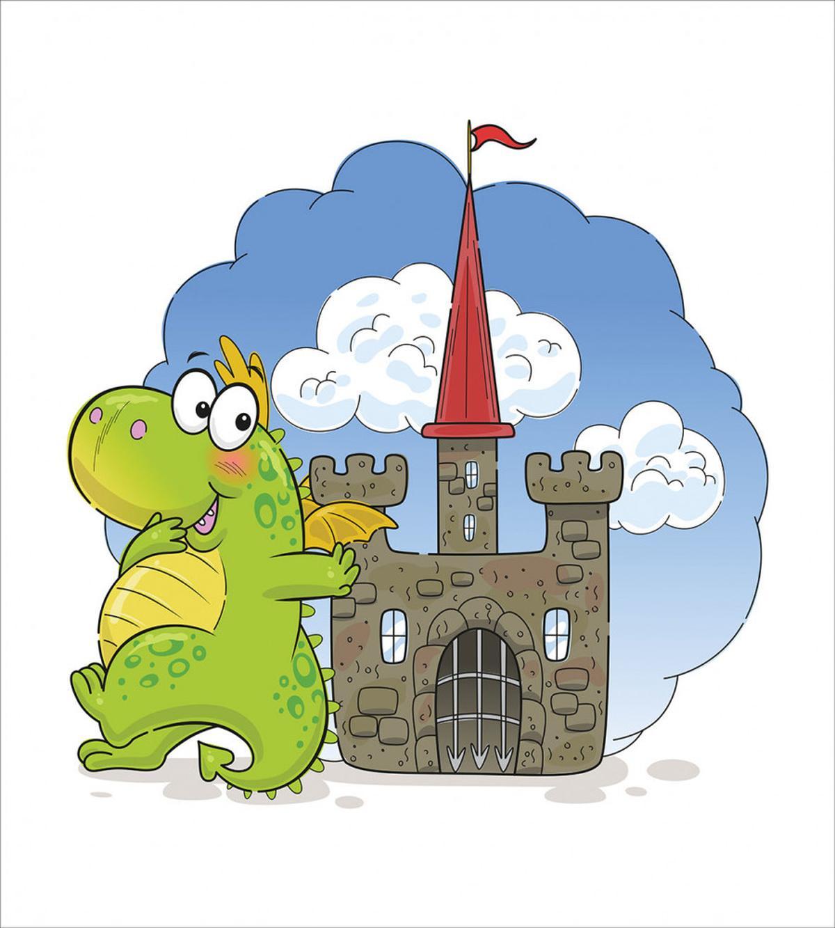 Funny Creature and a Castle — Pattern
