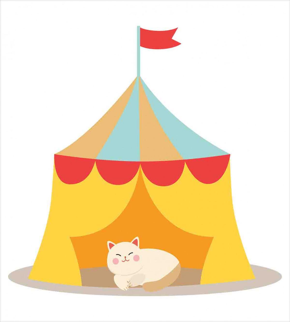 Furry Cat in a Circus — Pattern