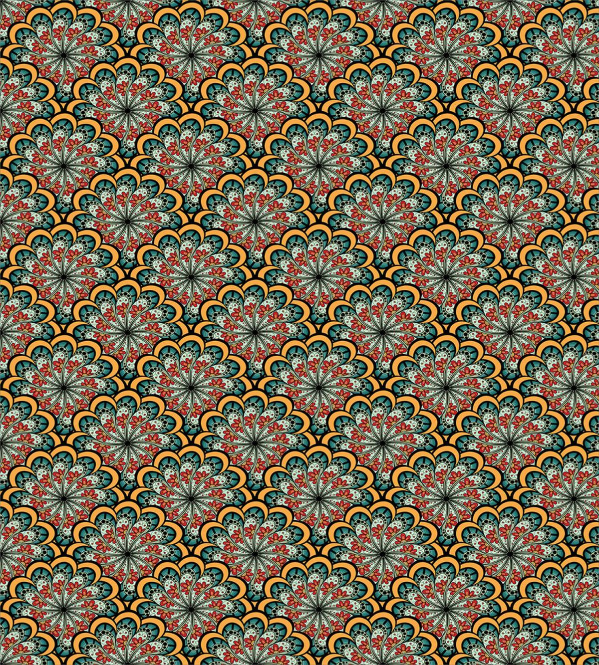 Tribal Paisley Flowers — Pattern