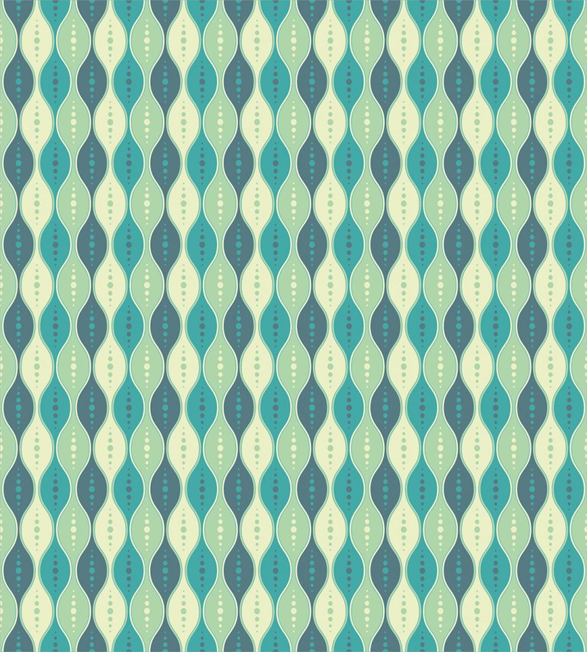 Oval Curved Lines Dots — Pattern