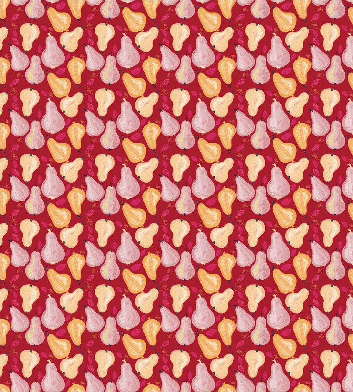 Abstract Watercolor Pears — Pattern