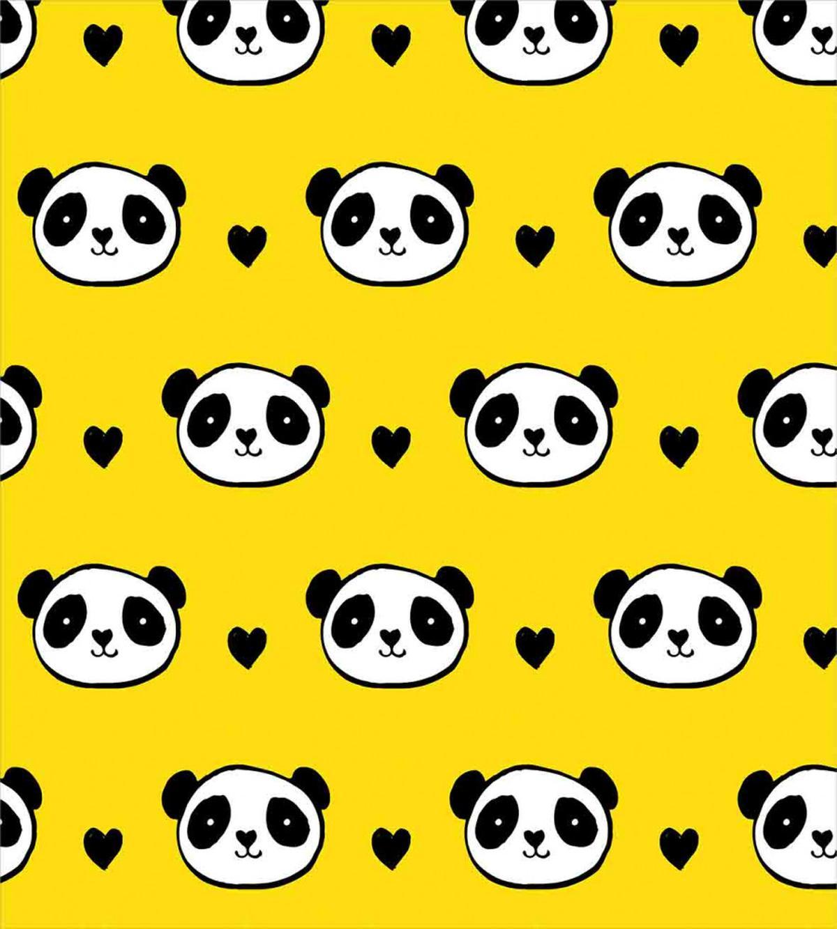 Smiling Panda Faces — Pattern