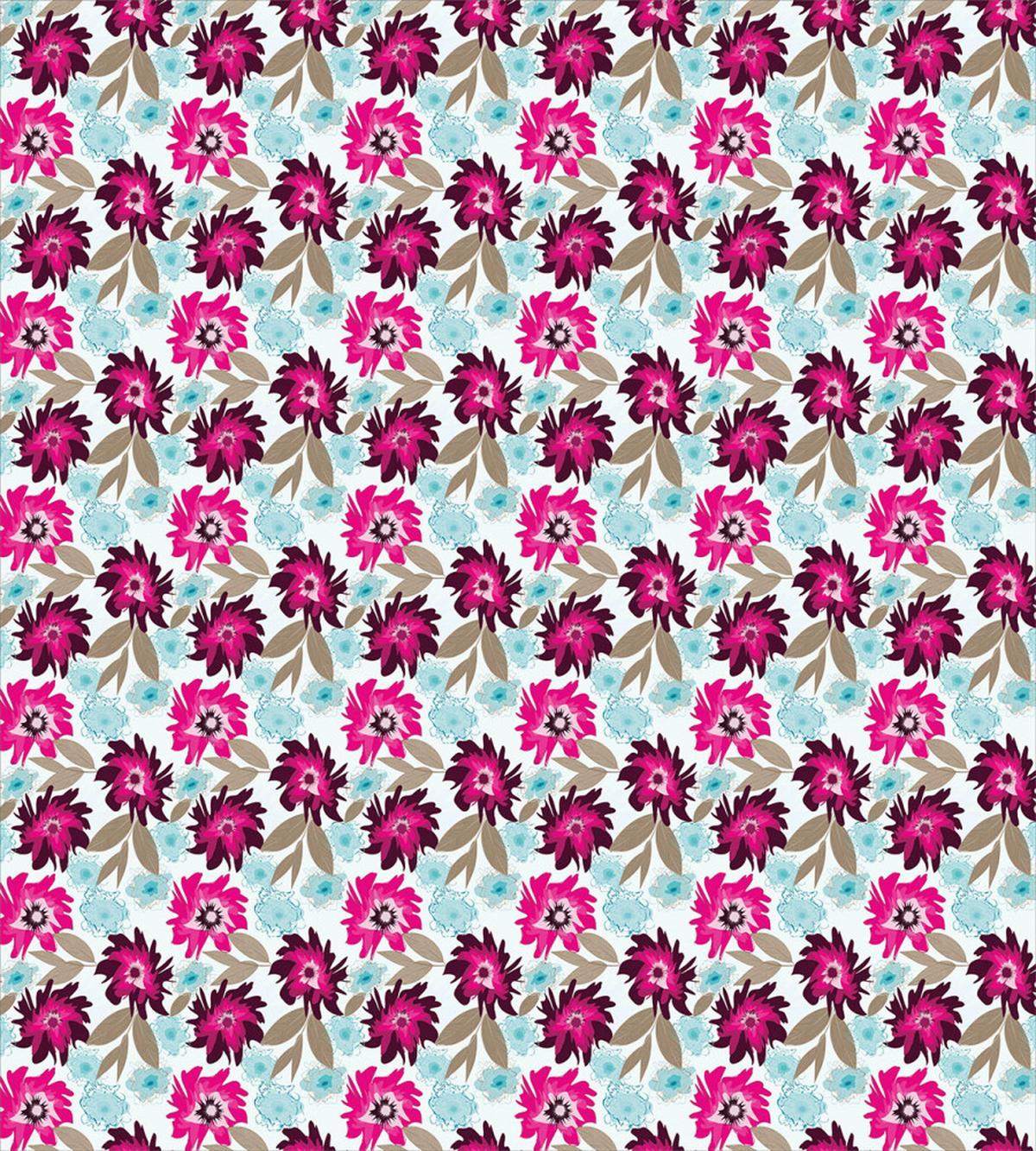 Abstract Marsala Blossoms — Pattern