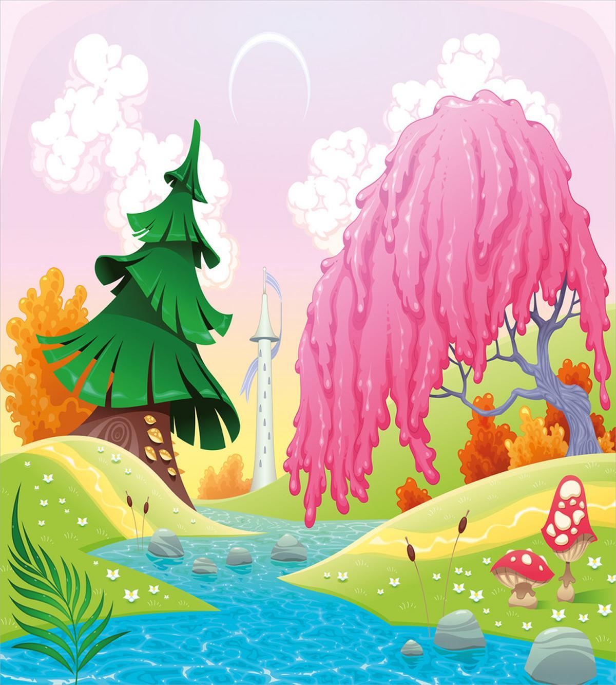 Fantasy Landscape Trees — Pattern