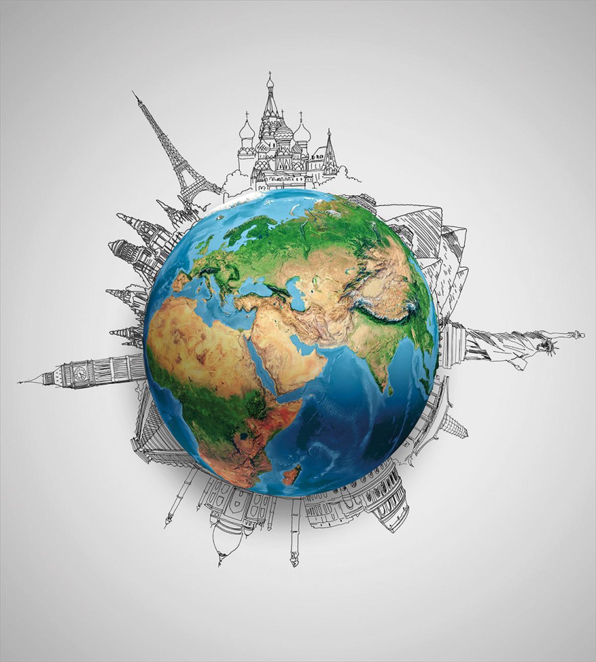 Realistic Globe Planet — Pattern