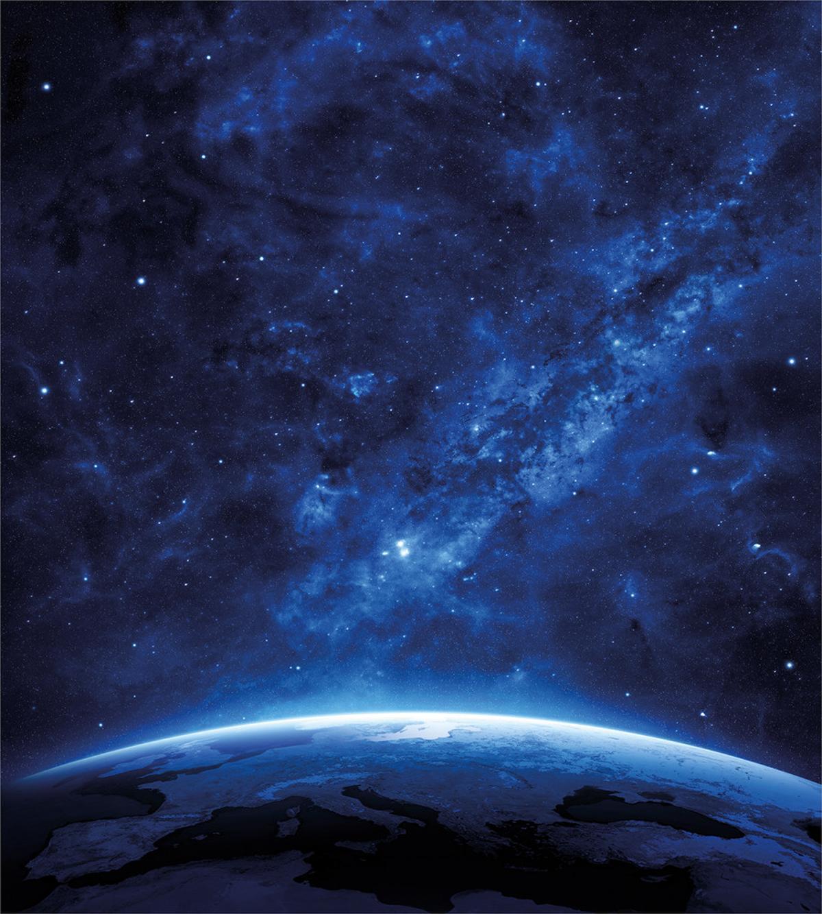 Earth View Cosmic Night — Pattern