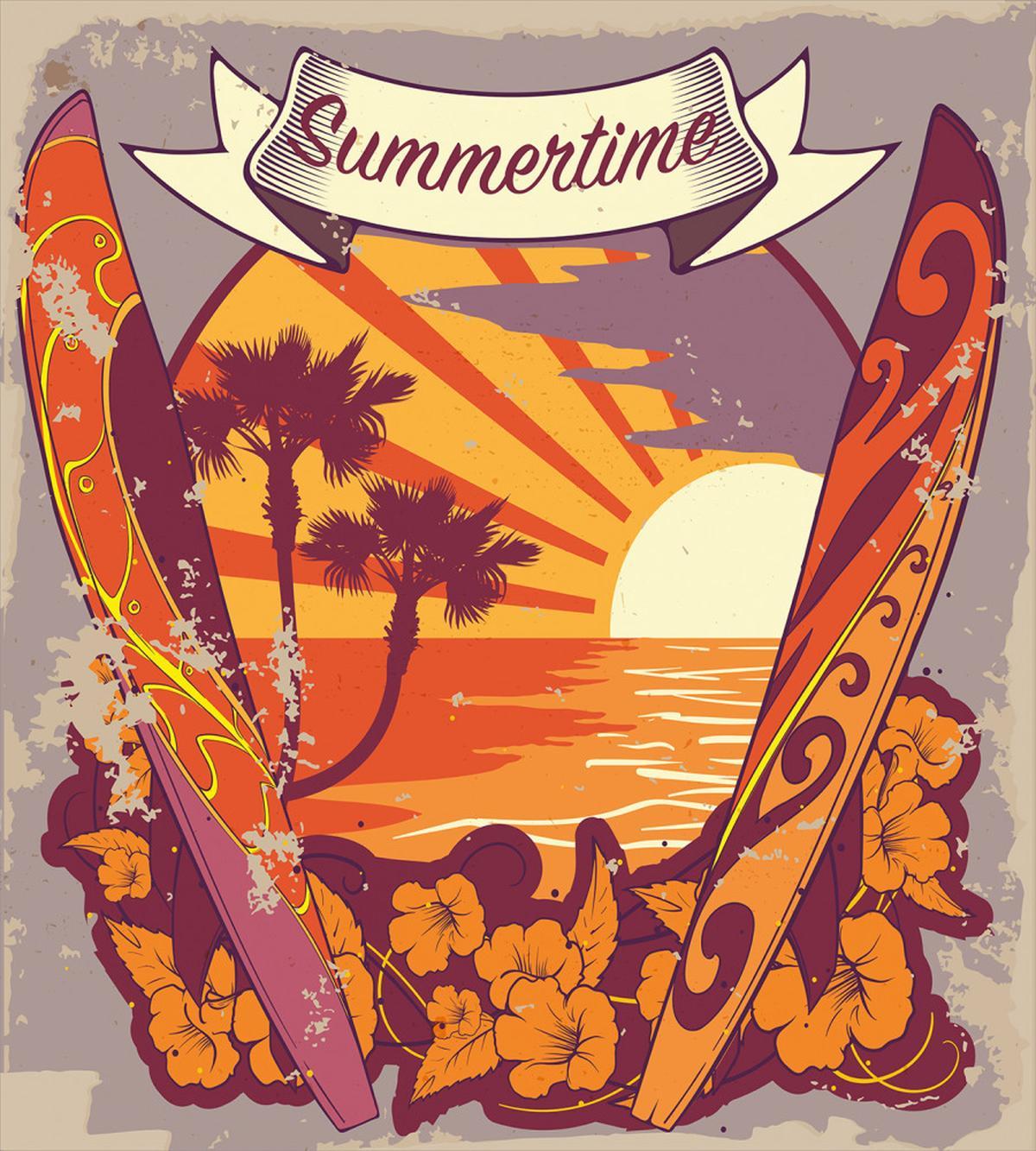 Retro Exotic Summer — Pattern