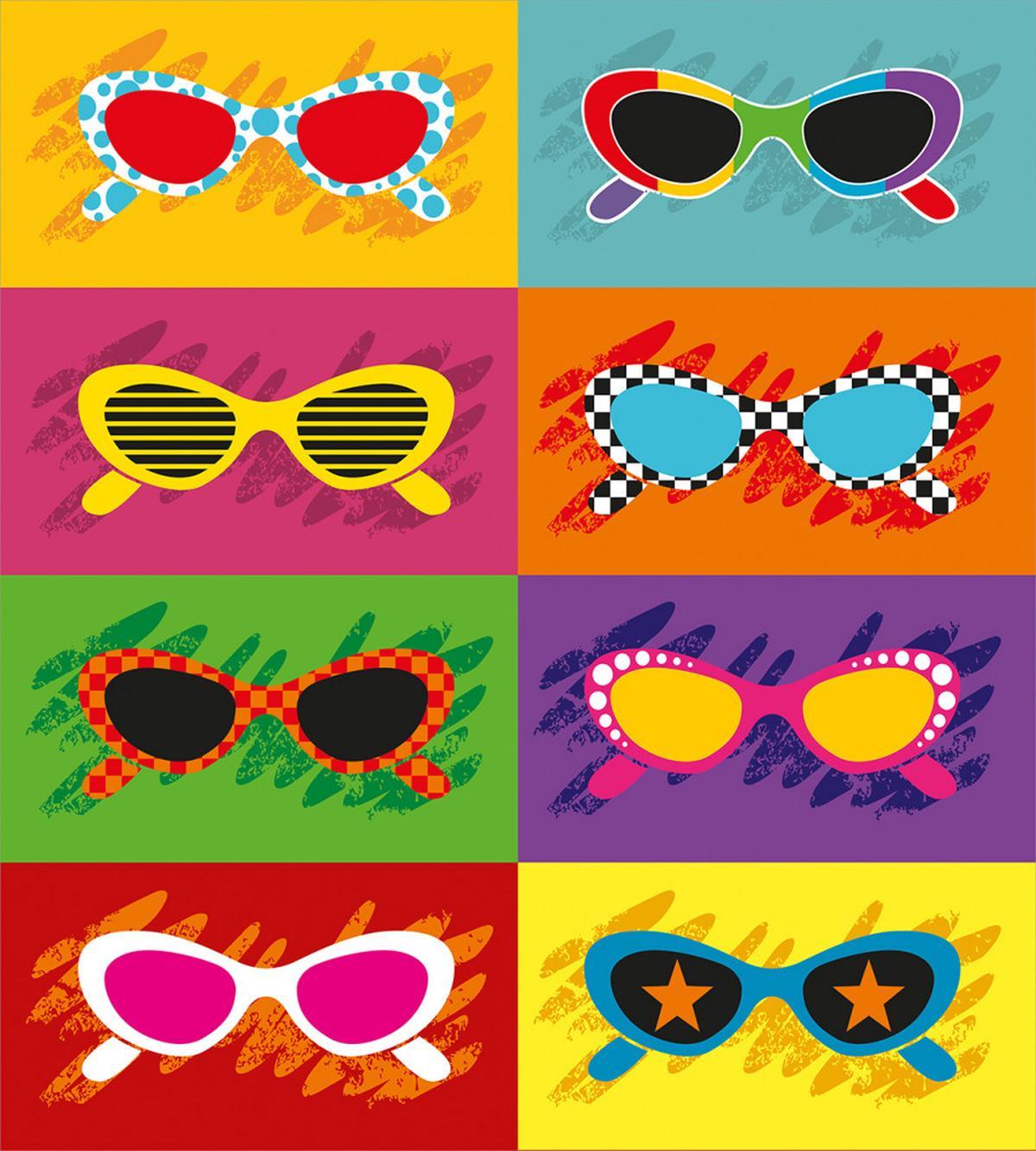 Colorful Pop Sunglasses — Pattern
