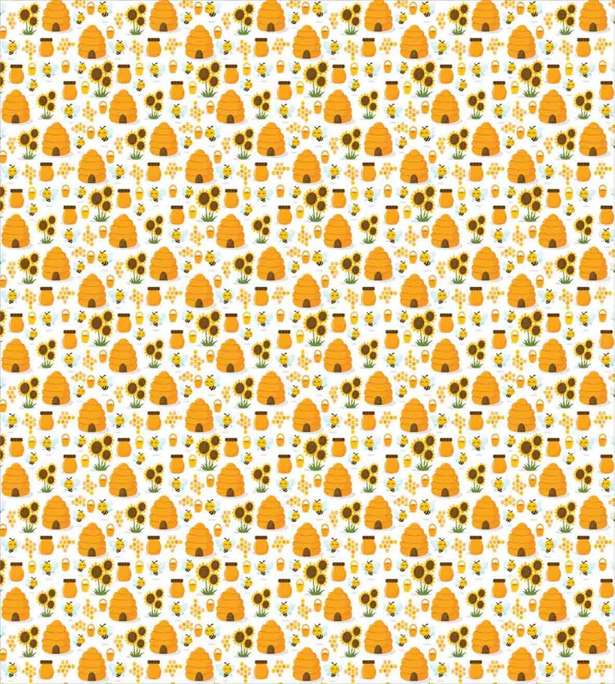 Smiling Honeybees and Jars — Pattern