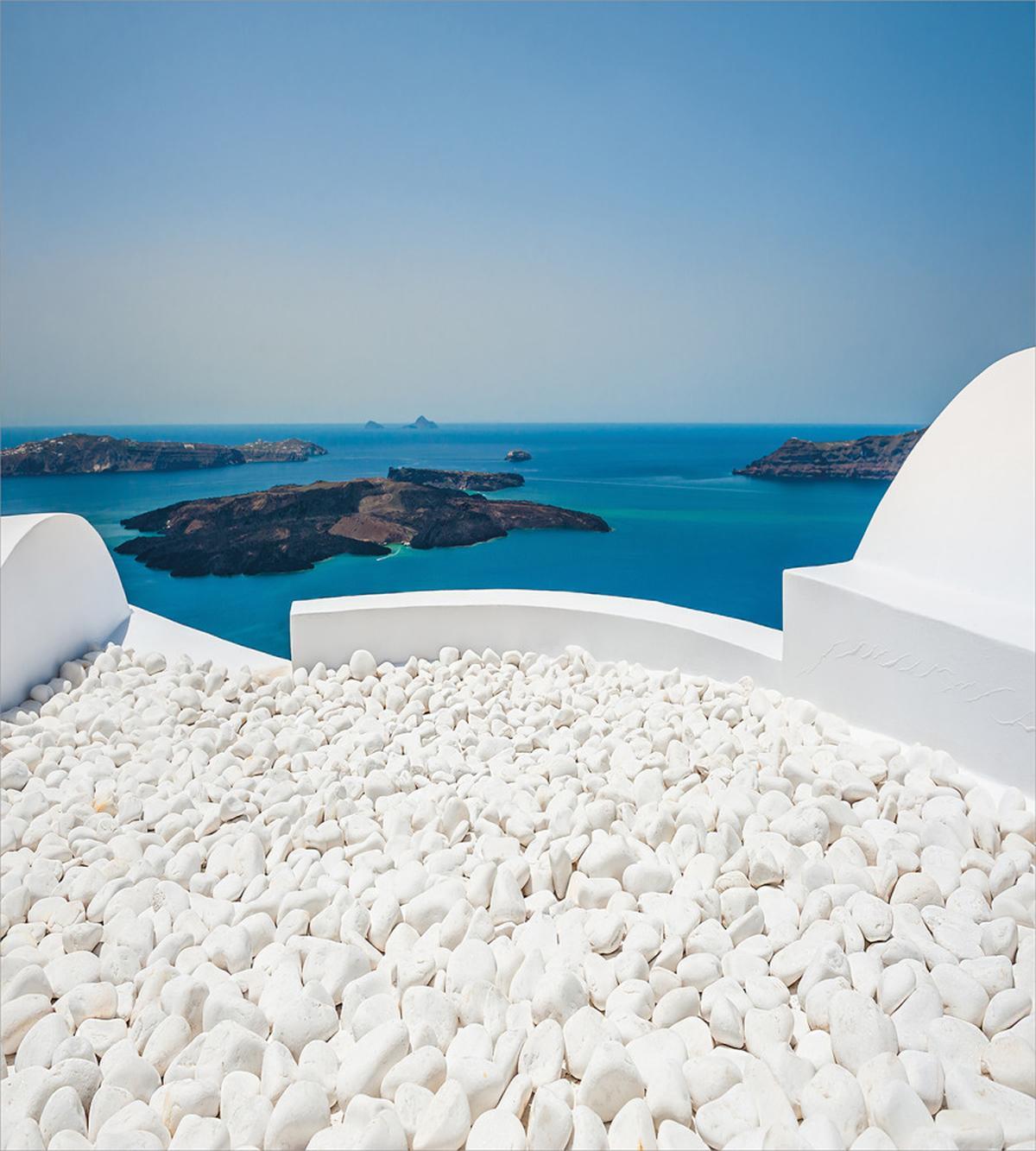 Santorini Island Greece — Pattern