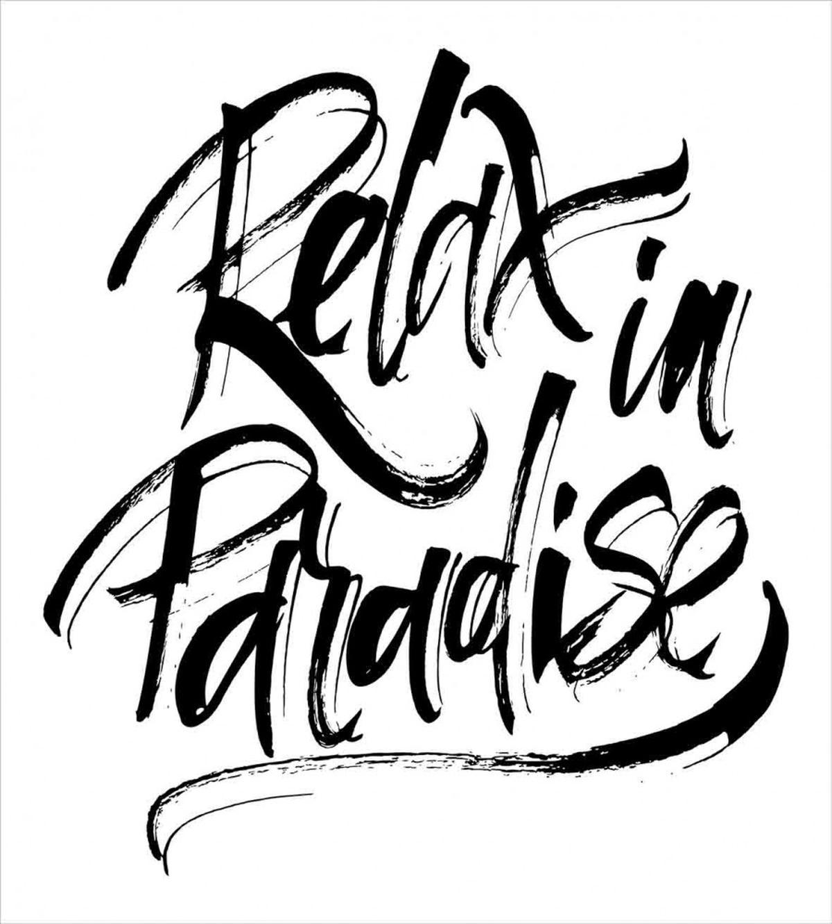 Relax in Paradise Message — Pattern