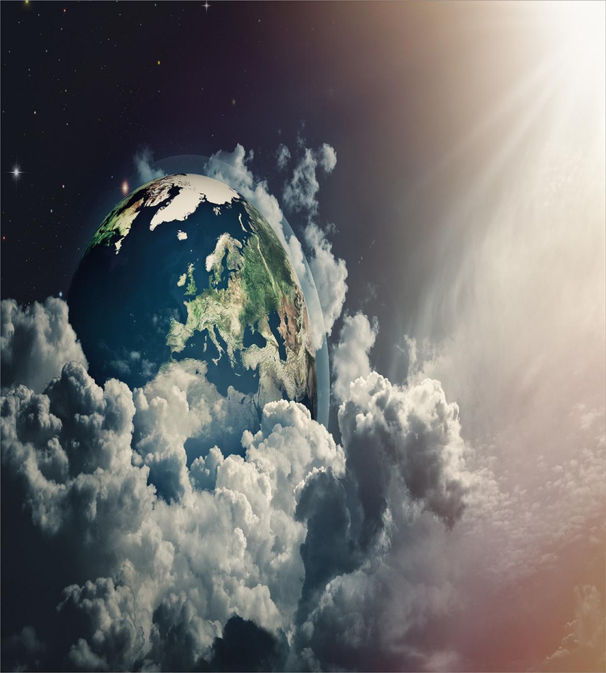 Abstract Planet Clouds — Pattern