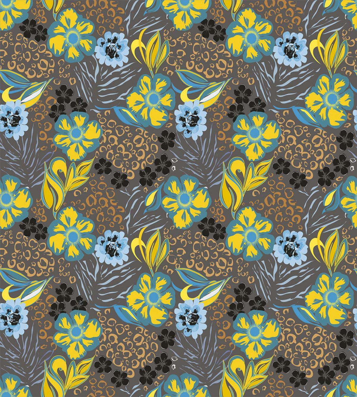 Flowers Circled Detail — Pattern