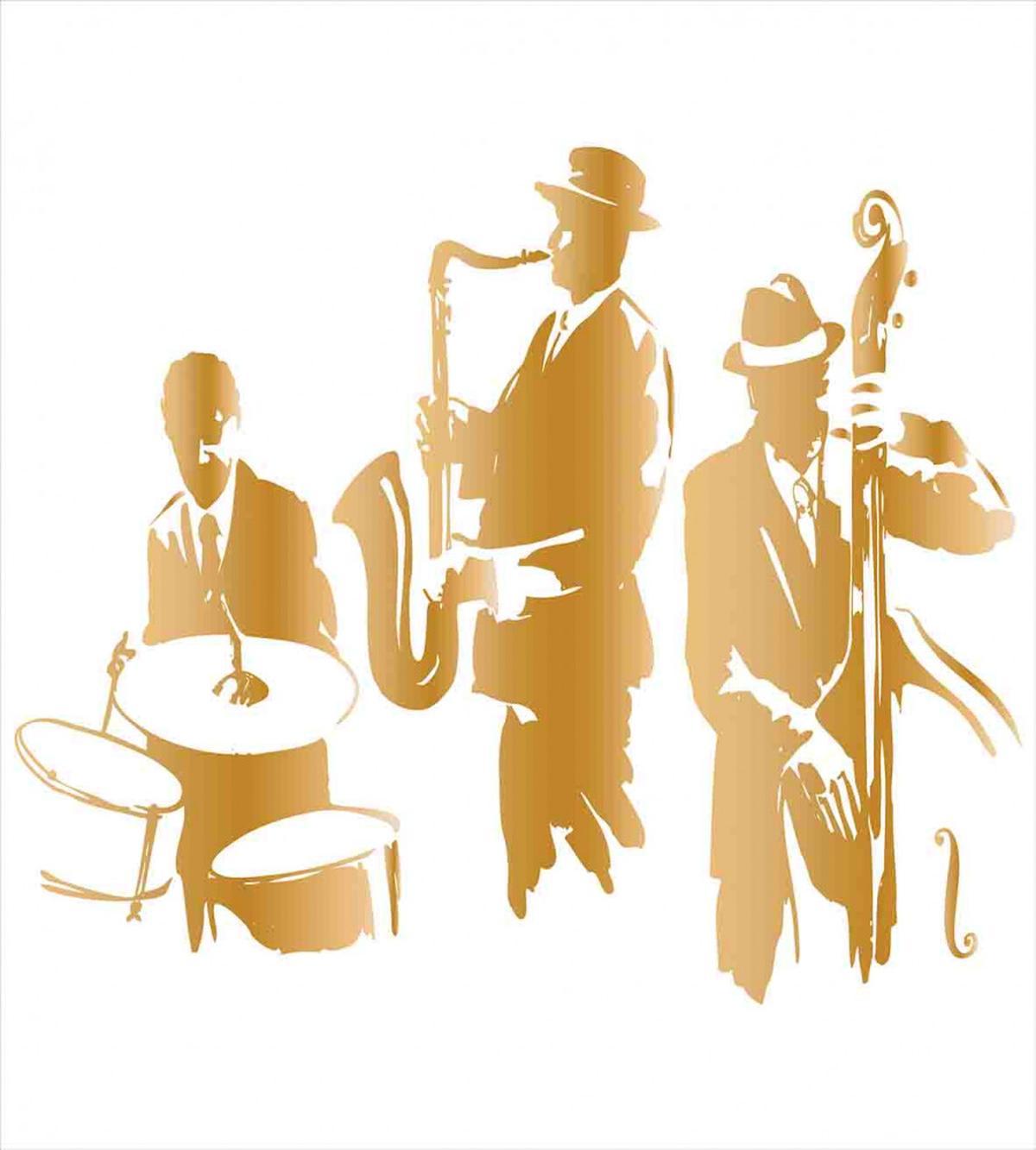 Jazz Band Blues Music — Pattern